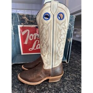 Tony Lama Henley Stout Brown Cowhide 15" Western Boots  Mens Size 7.5 D Lady 9